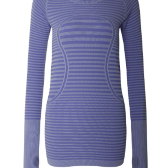 (6050)  🍋 LULULEMON RUN: Swiftly Tech Long Sleeve Crew Sz 10*EUC RARE - Picture 3 of 9